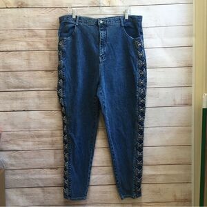 VINTAGE ZANA DI JEANS‎ WITH UNIQUE STUDDED SIDES